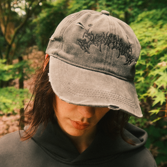 'SHATTERED WEB' DISTRESSED CAP